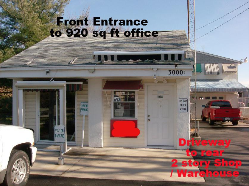Front entry and 920 sq ft office area 